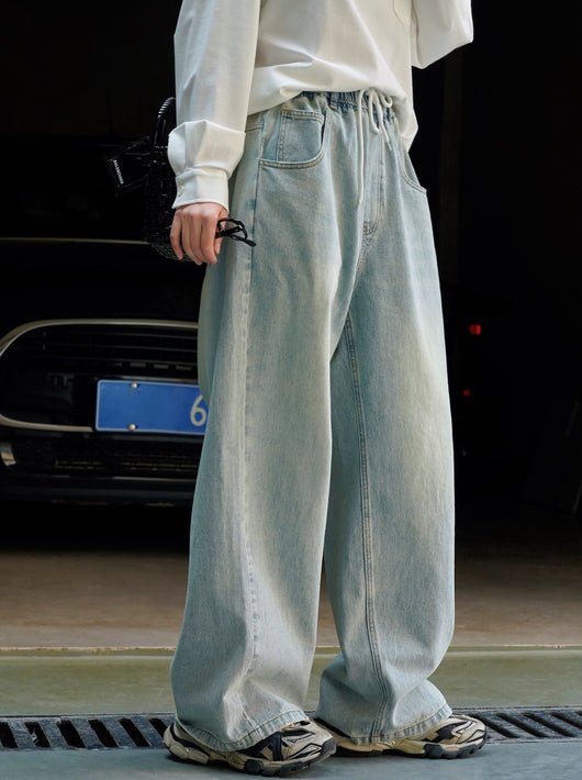 Pantalones Casuales Sueltos Azul Claro para Mujer - Corte Relajado y Cómodo - Image 11