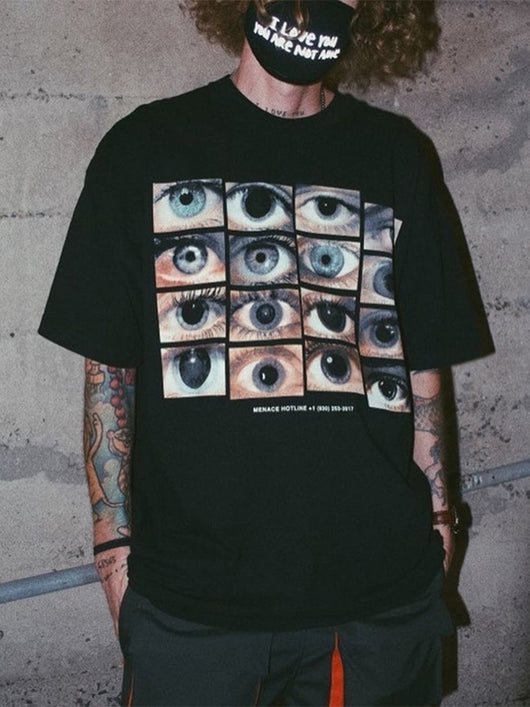 Camiseta Holgada de Manga Corta Estilo Street para Hombre - Image 2