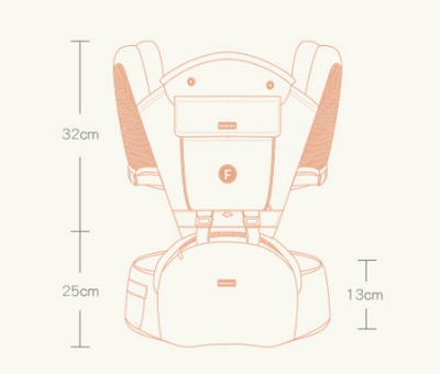 Cargador de Bebé con Asiento de Cadera Multifuncional Cuatro Estaciones - Image 7