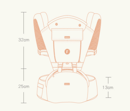 Cargador de Bebé con Asiento de Cadera Multifuncional Cuatro Estaciones - Image 7