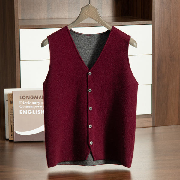 Chaleco de Punto Premium Cuello V para Hombre