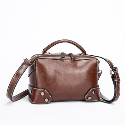 Bolso Mensajero de Cuero para Mujer - Cartera Portátil Elegante - Image 4