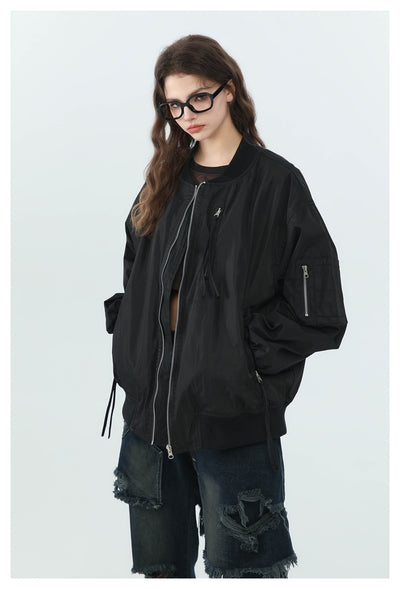 Abrigo Beisbolero Holgado para Mujer - Image 13