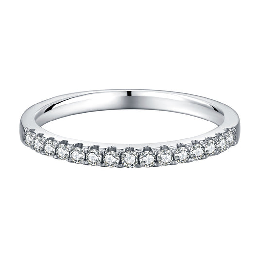 Anillo de Moissanita con Diseño Moderno Estilo Ins