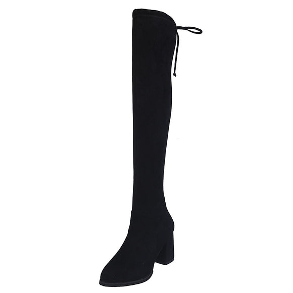 Botas Elásticas de Tacón Alto para Otoño