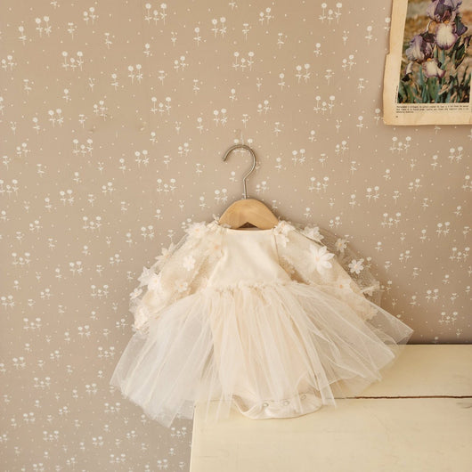 Vestido para Bebé Niña en Algodón con Mangas Puff - Image 16