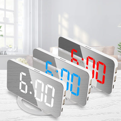 Espejo LED Inteligente con Reloj Multifuncional - Image 11