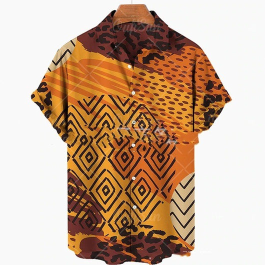 Camisa Casual Hombre con Impresión 3D Digital - Image 4