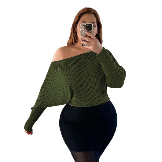 Blusa Casual Elegante Hombro Descubierto para Mujer - Image 5