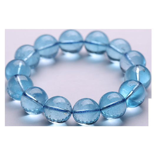 Pulsera de Cristal Aguamarina Natural - Energía y Serenidad - Image 2
