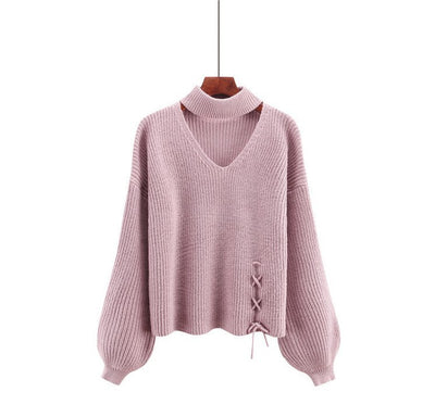Suéter Suelto Roto Asimétrico para Mujer - Diseño Minimalista - Image 12