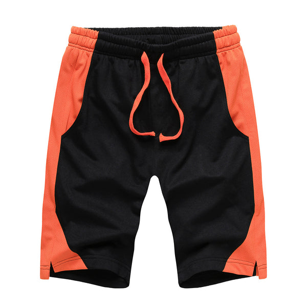 Pantalones Cortos Deportivos Mesh con Combinación de Colores para Hombre