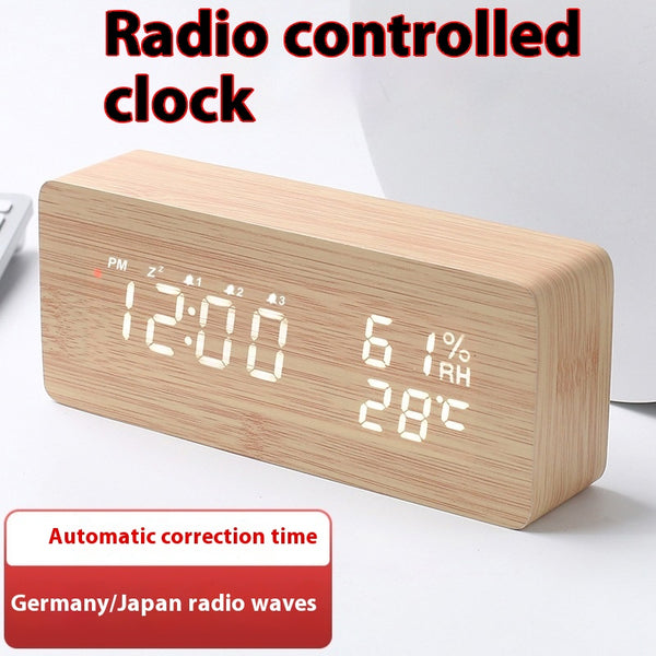 Reloj Digital LED con Control Remoto, Temperatura y Humedad