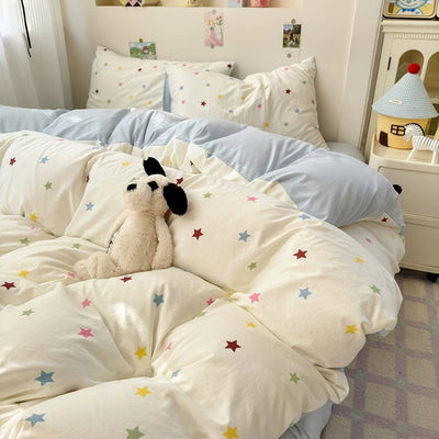 Juego de Cama 4 Piezas 100% Algodón Puro Lavado - Image 13