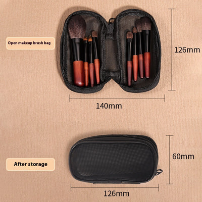 Kit Portátil de Brochas de Maquillaje Compacto para Viajes - Image 3