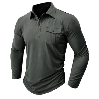 Camisa Clásica de Manga Larga Estilo Europeo para Hombre - Image 50