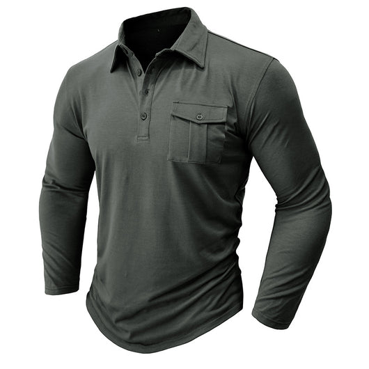Camisa Clásica de Manga Larga Estilo Europeo para Hombre - Image 50