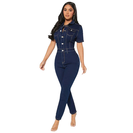 Enterizo Skinny de Mezclilla para Mujer - Diseño Ajustado y Moderno - Image 29