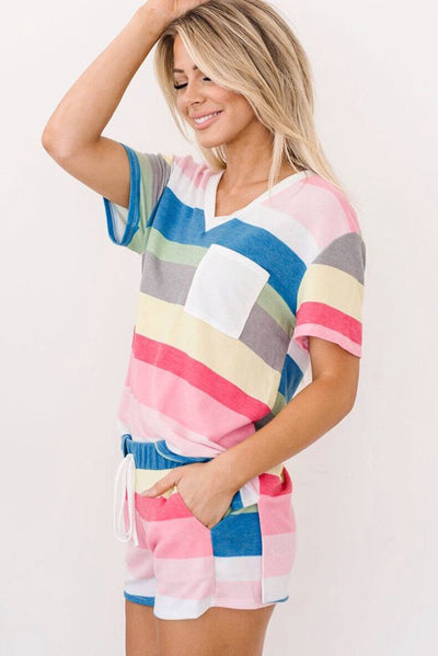 Blusa Casual de Rayas Estampadas para Mujer - Image 2