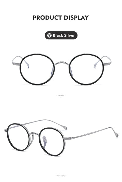 Lentes Retro de Titanio Puro - Marco Redondo Vintage - Image 17