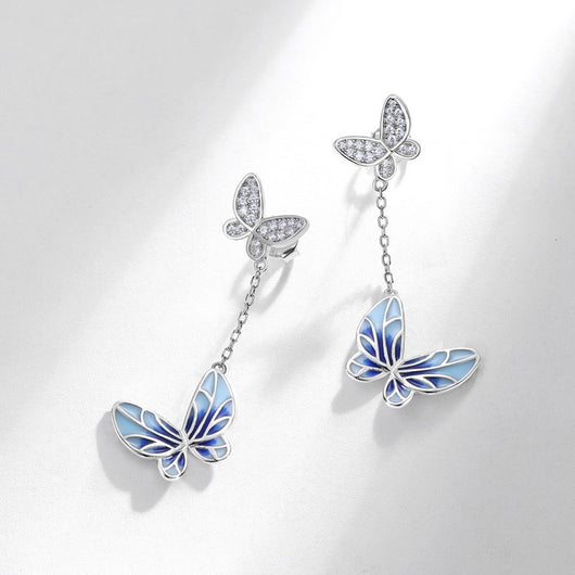 Aretes de Mariposa Esmaltados - Diseño Moderno para Mujeres - Image 4
