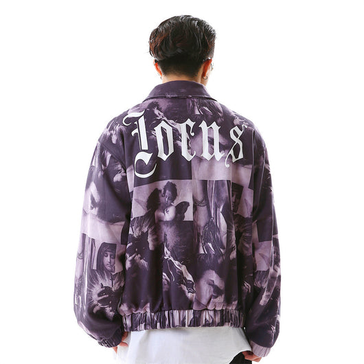 Chaqueta Blazer Oversize Estampado Completo Solapa Clásica para Hombre - Image 2