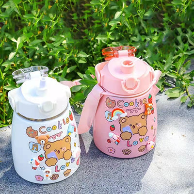 Vaso Infantil de Gran Capacidad con Pajita de Acero Inoxidable - Image 8