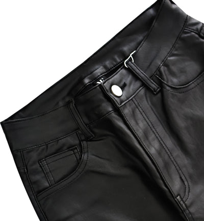 Pantalones de Cuero para Mujer Madura - Elegancia Versátil para Otoño e Invierno - Image 10