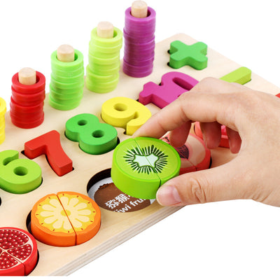 Tablero Educativo de Frutas con Bloques de Construcción Logarítmica - Image 7