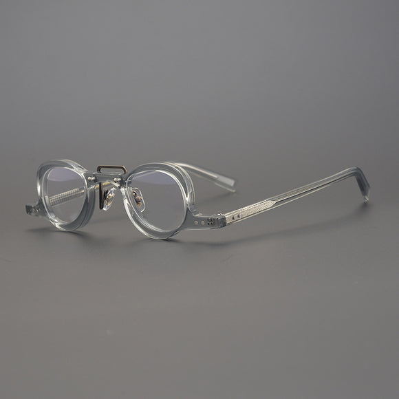 Gafas de Montura Redonda Pequeña Artesanal para Miopía
