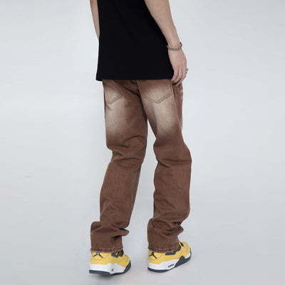 Jeans Holgados Vintage Lavado Street Marrón Estilo Hip Hop - Image 10