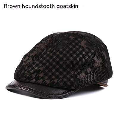 Gorra Boina Vintage Estilo Newsboy Inglés con Piel de Oveja y Visor Octagonal - Image 7