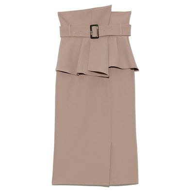 Falda Plisada Elegante de Cintura Alta con Volantes y Corte Slim - Image 12