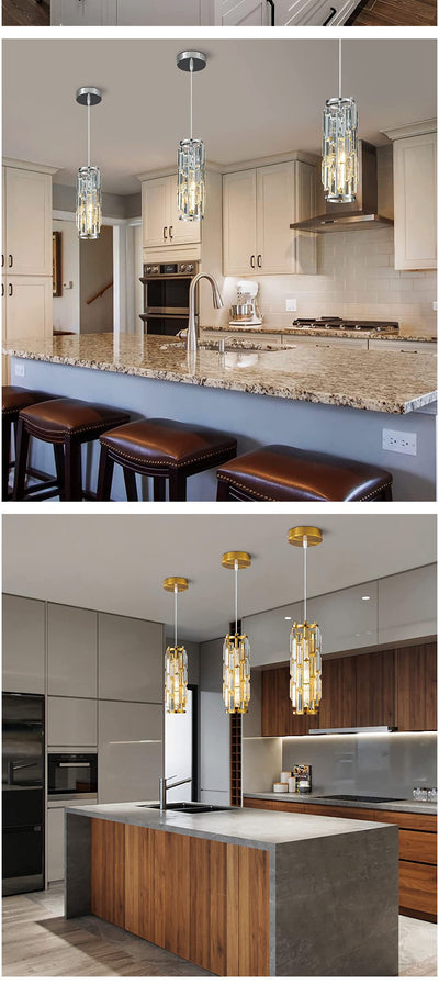 Lámpara Colgante Industrial Cristal LED Cabecera Restaurante Pasillo - Image 22