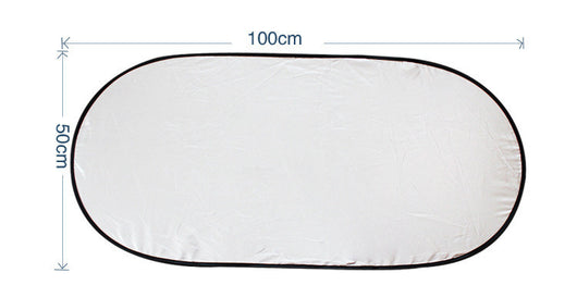 Parasol Automotriz Doble Círculo Plateado - Protector Solar Frontal - Image 7