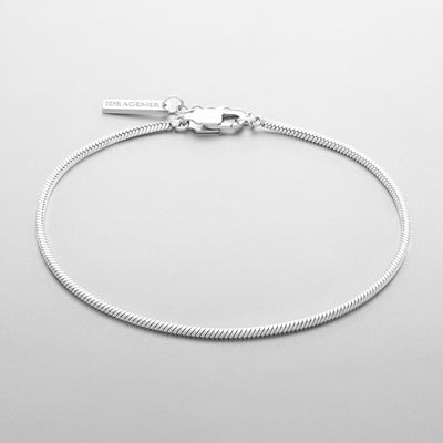 Pulsera de Plata Esterlina con Diseño de Hueso de Serpiente para Hombre - Image 8