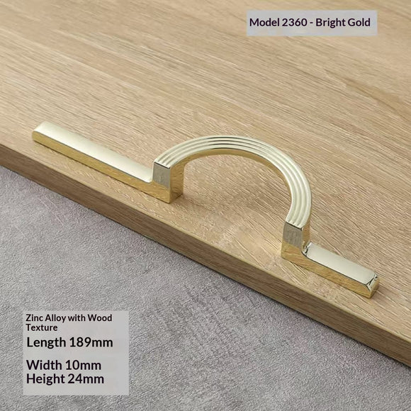 Tirador Semicircular para Armarios y Cajones - Manija Sólida de Diseño Moderno