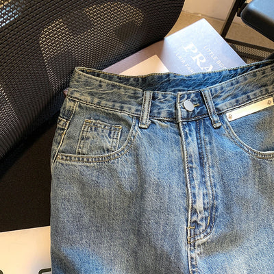 Pantalones Vaqueros Cintura Alta Ancha Rectos Efecto Limpiador - Image 18