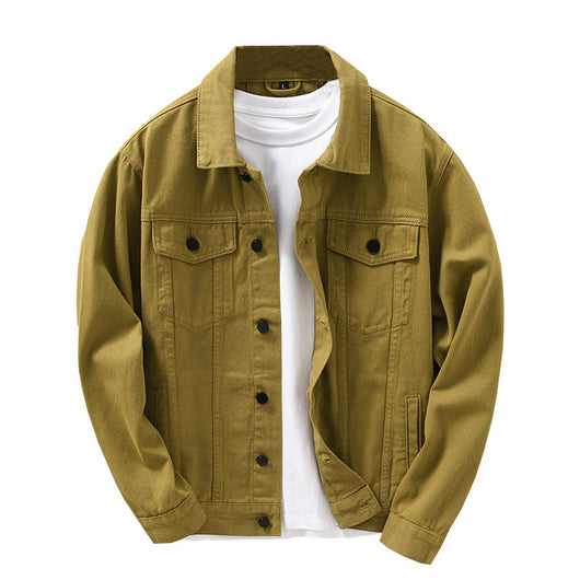 Chaqueta Camisa Denim Retro Francesa Casual para Hombre - Image 2