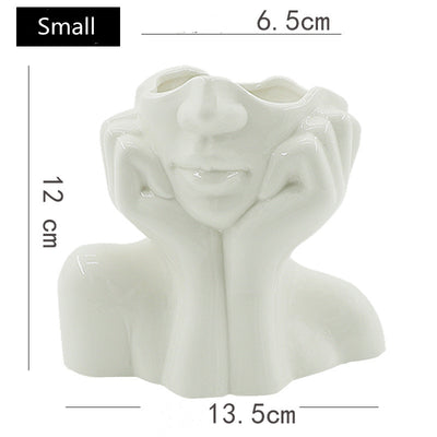 Jarrón Decorativo de Cerámica Nórdico con Forma de Cuerpo Humano - Image 6