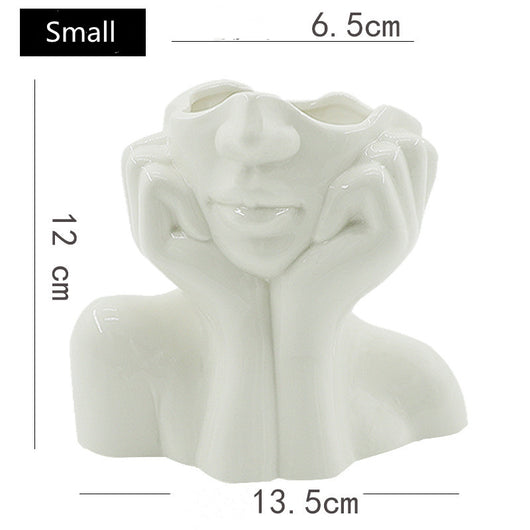 Jarrón Decorativo de Cerámica Nórdico con Forma de Cuerpo Humano - Image 6