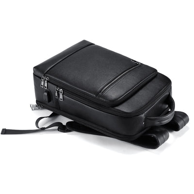 Mochila Ejecutiva de Cuero para Laptop - Estilo Profesional - Image 2