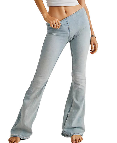 Jeans Acampanados Cintura Baja con Elasticidad - Image 16