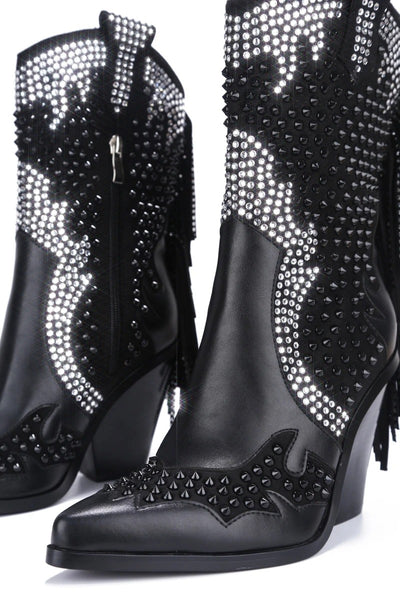 Botas Altas de Tacón Cuña con Flecos - Estilo Sexy y Moderno - Image 2