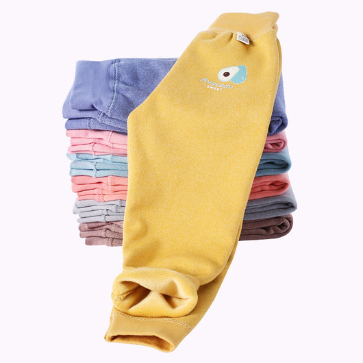 Leggings Infantiles de Color Liso con Forro de Terciopelo - Image 7