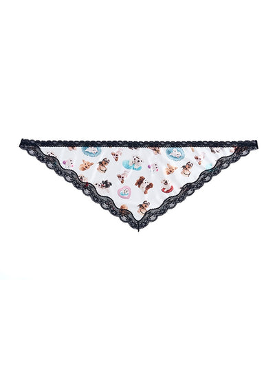 Pañoleta Triangular de Seda con Encaje y Costura Decorativa - Image 7