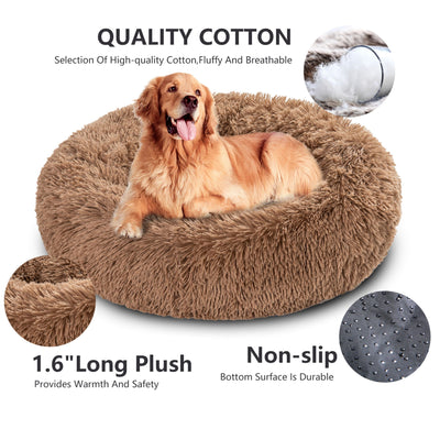 Cama Donut para Perros - Cómoda Felpa Suave Lavable - Image 89