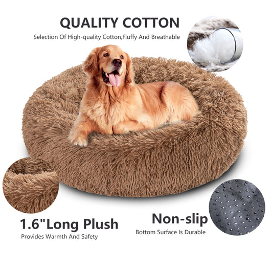 Cama Donut para Perros - Cómoda Felpa Suave Lavable - Image 89