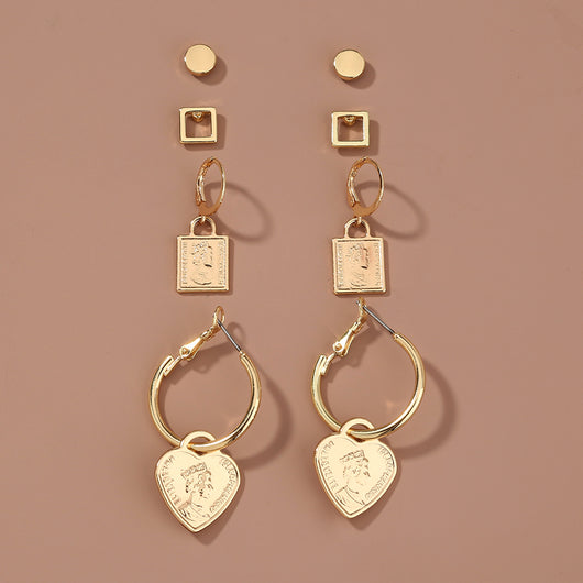 Conjunto de 4 Piezas Colgante de Amor con Retrato y Diseño Personalizado - Image 9