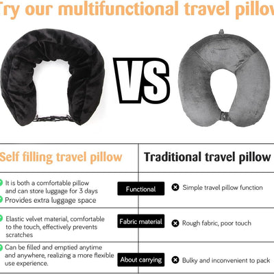 Almohada Cervical Rellenable Multifuncional para Viajes - Image 4